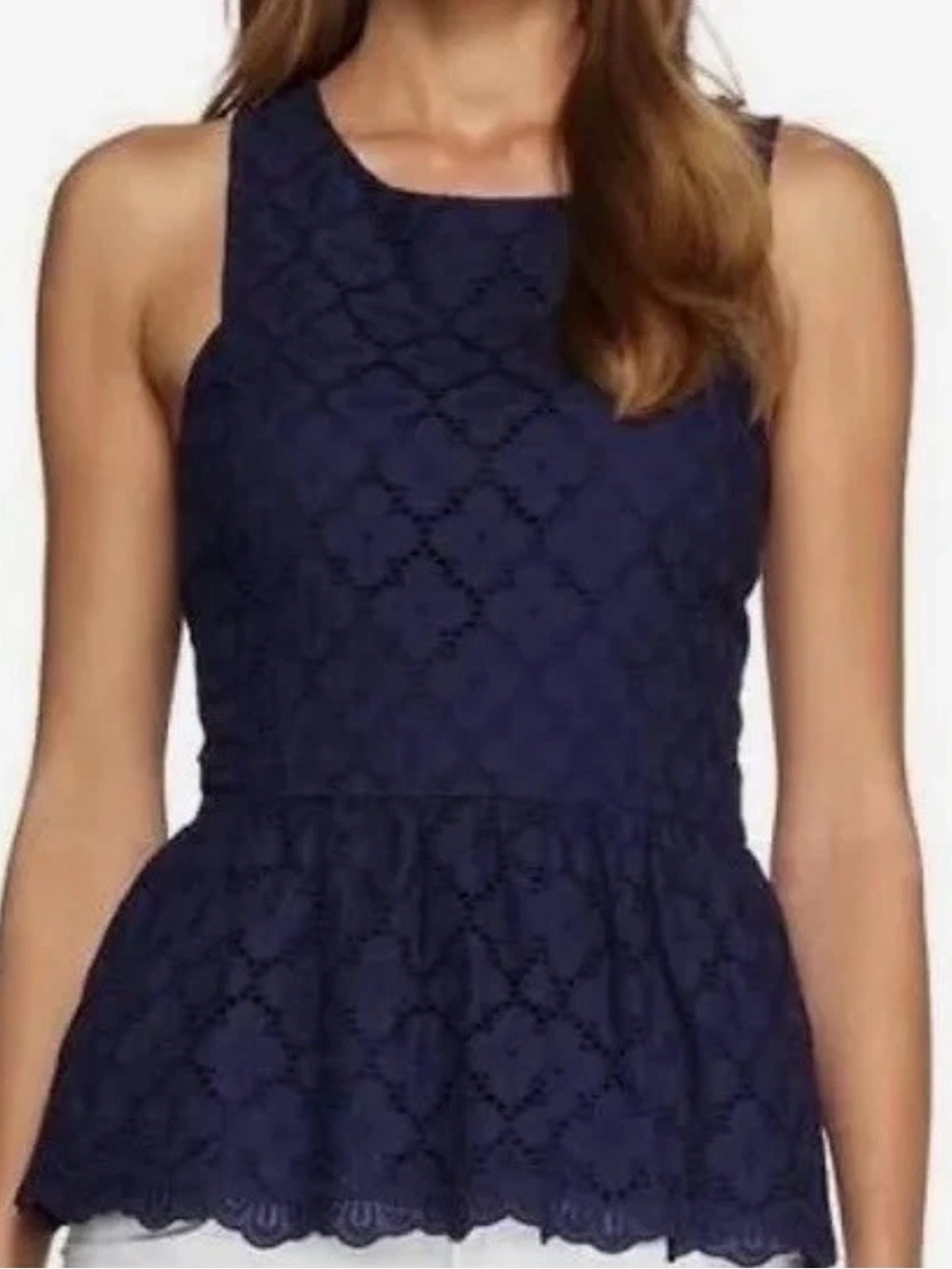 Lily Pulitzer Ashton Navy Sleeveless Top sz 0